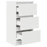 vidaXL Bufetă albă 37,5x35x76 cm din lemn prelucrat