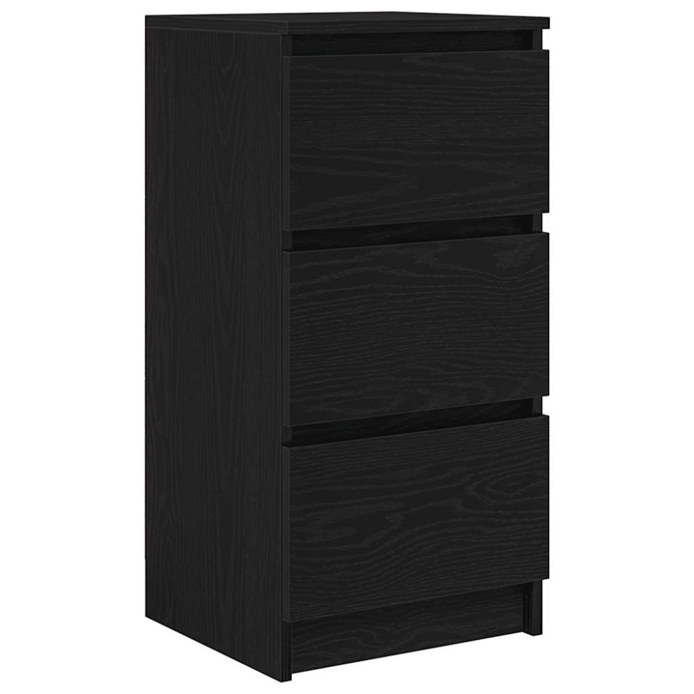 vidaXL Bufetă Stejar negru 37,5x35x76 cm Lemn prelucrat