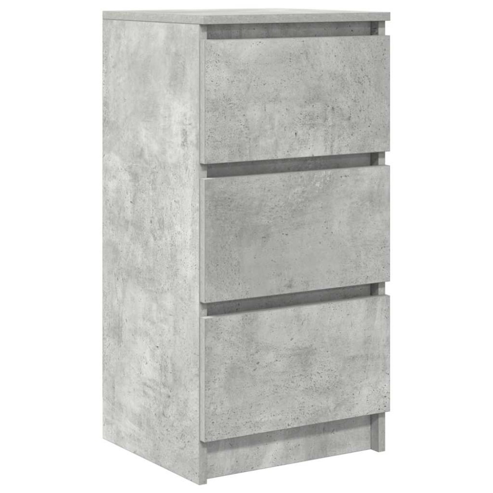 vidaXL Bufetă Gri Beton 37,5x35x76 cm Lemn prelucrat