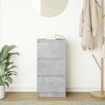 vidaXL Bufetă Gri Beton 37,5x35x76 cm Lemn prelucrat