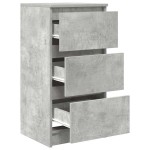 vidaXL Bufetă Gri Beton 37,5x35x76 cm Lemn prelucrat