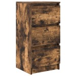 vidaXL Bufetă Stejar afumat 37,5x35x76 cm Lemn prelucrat