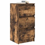 vidaXL Bufetă Stejar afumat 37,5x35x76 cm Lemn prelucrat