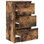 vidaXL Bufetă Stejar afumat 37,5x35x76 cm Lemn prelucrat