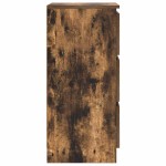 vidaXL Bufetă Stejar afumat 37,5x35x76 cm Lemn prelucrat