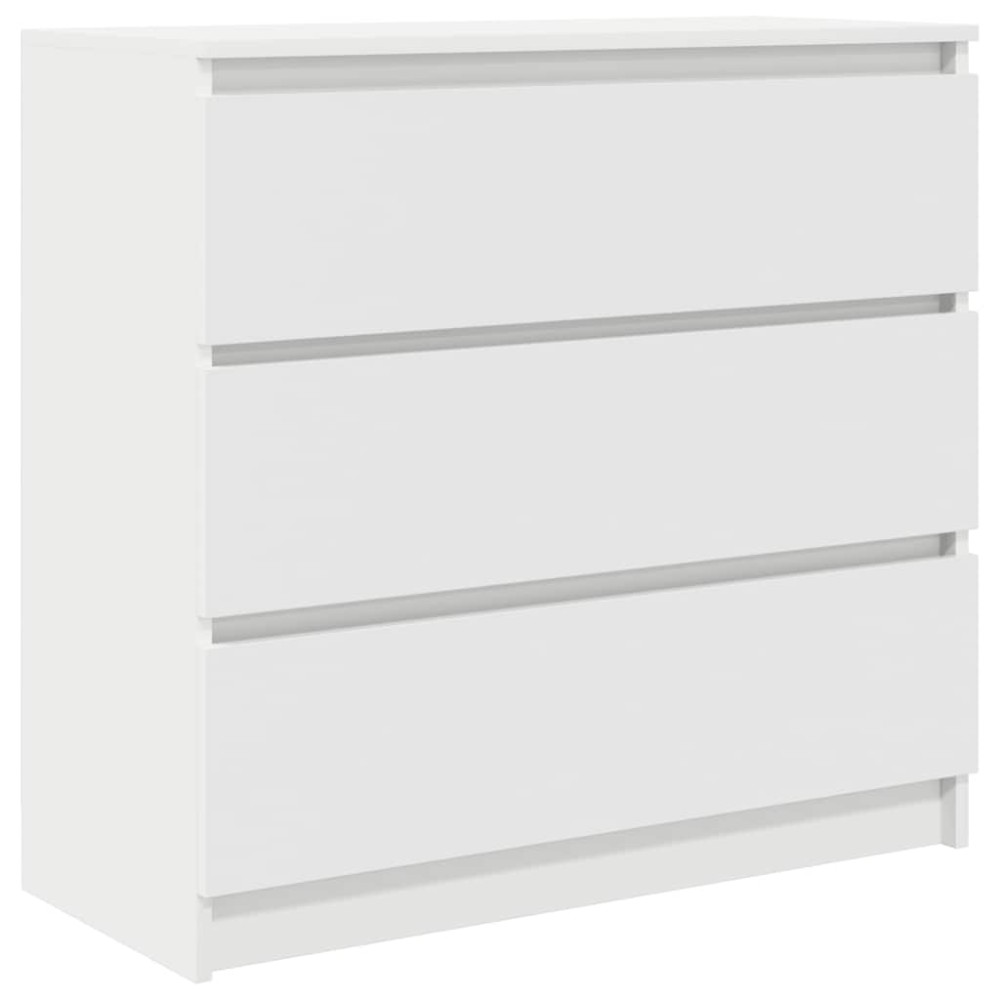 vidaXL Bufetă albă 80x35x76 cm din lemn prelucrat