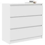 vidaXL Bufetă albă 80x35x76 cm din lemn prelucrat vidaXL Bufetă albă 80x35x76 cm din lemn prelucrat
