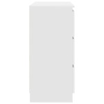 vidaXL Bufetă albă 80x35x76 cm din lemn prelucrat vidaXL Bufetă albă 80x35x76 cm din lemn prelucrat