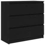 vidaXL Bufetă Stejar negru 80x35x76 cm Lemn prelucrat vidaXL Bufetă Stejar negru 80x35x76 cm Lemn prelucrat
