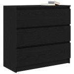 vidaXL Bufetă Stejar negru 80x35x76 cm Lemn prelucrat vidaXL Bufetă Stejar negru 80x35x76 cm Lemn prelucrat