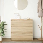 vidaXL Bufetă Stejar Sonoma 80x35x76 cm Lemn prelucrat