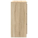 vidaXL Bufetă Stejar Sonoma 80x35x76 cm Lemn prelucrat
