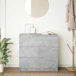 vidaXL Bufetă Gri Beton 80x35x76 cm Lemn prelucrat vidaXL Bufetă Gri Beton 80x35x76 cm Lemn prelucrat