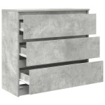 vidaXL Bufetă Gri Beton 80x35x76 cm Lemn prelucrat vidaXL Bufetă Gri Beton 80x35x76 cm Lemn prelucrat
