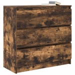 vidaXL Bufetă Stejar afumat 80x35x76 cm Lemn prelucrat vidaXL Bufetă Stejar afumat 80x35x76 cm Lemn prelucrat