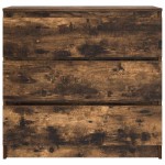 vidaXL Bufetă Stejar afumat 80x35x76 cm Lemn prelucrat vidaXL Bufetă Stejar afumat 80x35x76 cm Lemn prelucrat