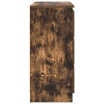vidaXL Bufetă Stejar afumat 80x35x76 cm Lemn prelucrat vidaXL Bufetă Stejar afumat 80x35x76 cm Lemn prelucrat