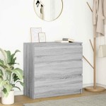 vidaXL Bufetă gri Sonoma 80x35x76 cm Lemn prelucrat vidaXL Bufetă gri Sonoma 80x35x76 cm Lemn prelucrat
