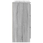 vidaXL Bufetă gri Sonoma 80x35x76 cm Lemn prelucrat vidaXL Bufetă gri Sonoma 80x35x76 cm Lemn prelucrat