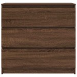 vidaXL Bufetă Stejar maro 80x35x76 cm Lemn prelucrat vidaXL Bufetă Stejar maro 80x35x76 cm Lemn prelucrat