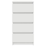 vidaXL Bufetă albă 37,5x35x76 cm din lemn prelucrat