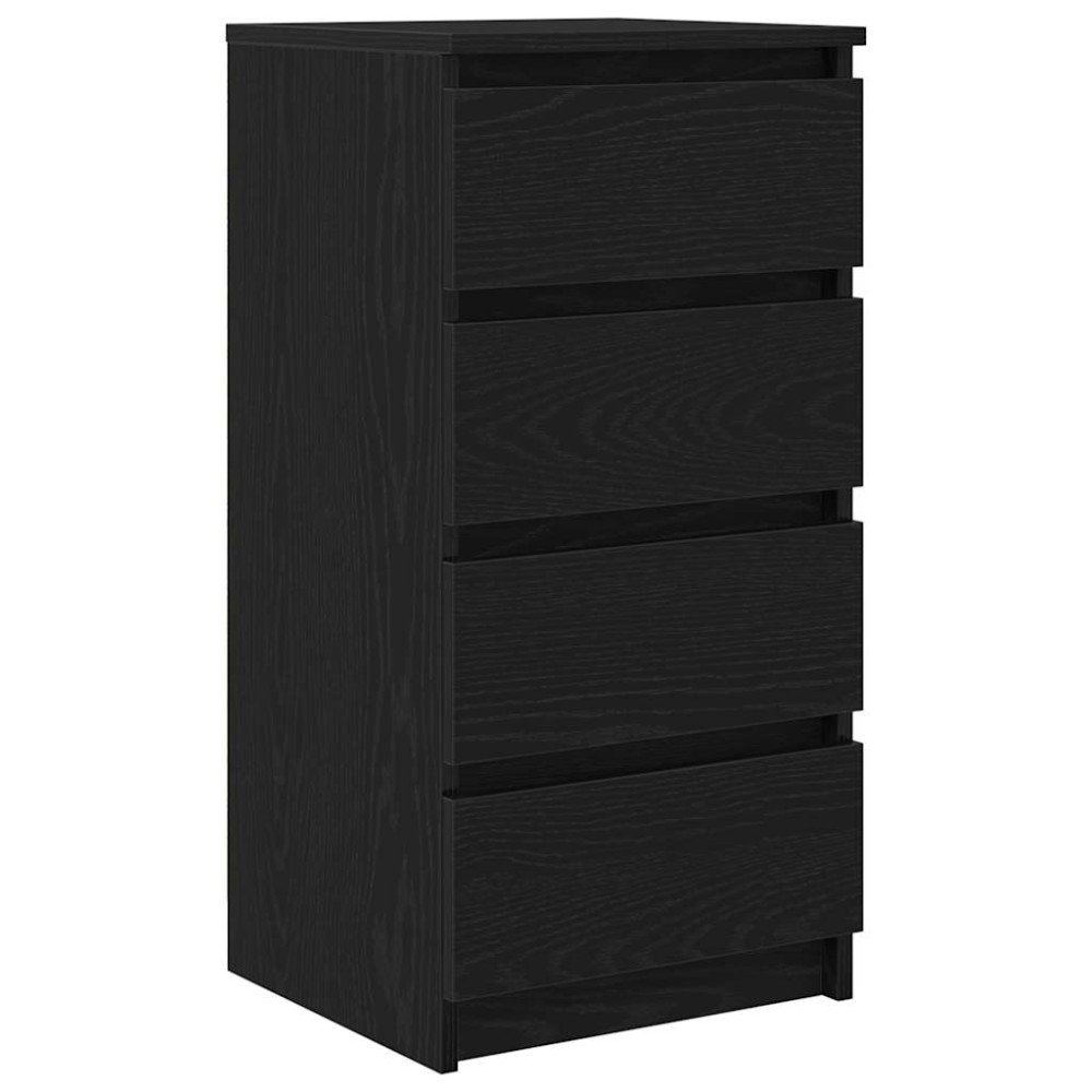 vidaXL Bufetă Stejar negru 37,5x35x76 cm Lemn prelucrat