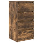 vidaXL Bufetă Stejar afumat 37,5x35x76 cm Lemn prelucrat