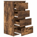 vidaXL Bufetă Stejar afumat 37,5x35x76 cm Lemn prelucrat