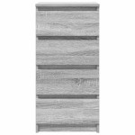 vidaXL Bufetă gri Sonoma 37,5x35x76 cm Lemn prelucrat