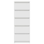 vidaXL Bufetă cu sertare Alb 37,5x35x99 cm Lemn prelucrat