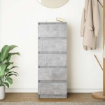 vidaXL Bufetă cu sertare Gri beton 37,5x35x99 cm Lemn prelucrat