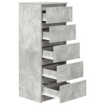 vidaXL Bufetă cu sertare Gri beton 37,5x35x99 cm Lemn prelucrat