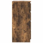 vidaXL Bufetă cu sertare Stejar afumat 37,5x35x99 cm Lemn prelucrat