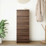 vidaXL Bufetă cu sertare Stejar maro 37,5x35x99 cm Lemn prelucrat