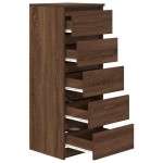 vidaXL Bufetă cu sertare Stejar maro 37,5x35x99 cm Lemn prelucrat