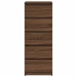 vidaXL Bufetă cu sertare Stejar maro 37,5x35x99 cm Lemn prelucrat
