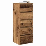 vidaXL Bufetă cu sertare Lemn vechi 37,5x35x99 cm Lemn prelucrat