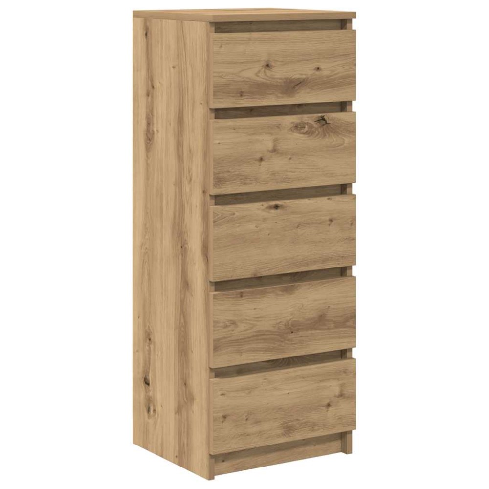 vidaXL Bufetă cu sertare Stejar Artisan 37,5x35x99 cm Lemn prelucrat
