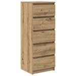 vidaXL Bufetă cu sertare Stejar Artisan 37,5x35x99 cm Lemn prelucrat