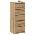 vidaXL Bufetă cu sertare Stejar Artisan 37,5x35x99 cm Lemn prelucrat