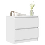 vidaXL Dulap TV, alb, 60x35x54 cm, lemn prelucrat vidaXL Dulap TV, alb, 60x35x54 cm, lemn prelucrat