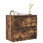 vidaXL Dulap TV Stejar afumat 60x35x54 cm Lemn prelucrat