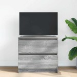 vidaXL Dulap TV Gri Sonoma 60x35x54 cm lemn prelucrat