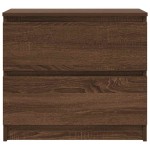 vidaXL Dulap TV Stejar maro 60x35x54 cm Lemn prelucrat
