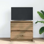 vidaXL Dulap TV Artisan Stejar 60x35x54 cm Lemn prelucrat