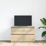 vidaXL Dulap TV Stejar Sonoma 80x35x54 cm Lemn prelucrat