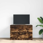 vidaXL Dulap TV Stejar afumat 80x35x54 cm Lemn prelucrat