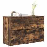 vidaXL Dulap TV Stejar afumat 80x35x54 cm Lemn prelucrat