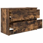 vidaXL Dulap TV Stejar afumat 80x35x54 cm Lemn prelucrat