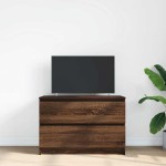 vidaXL Dulap TV Stejar maro 80x35x54 cm Lemn prelucrat
